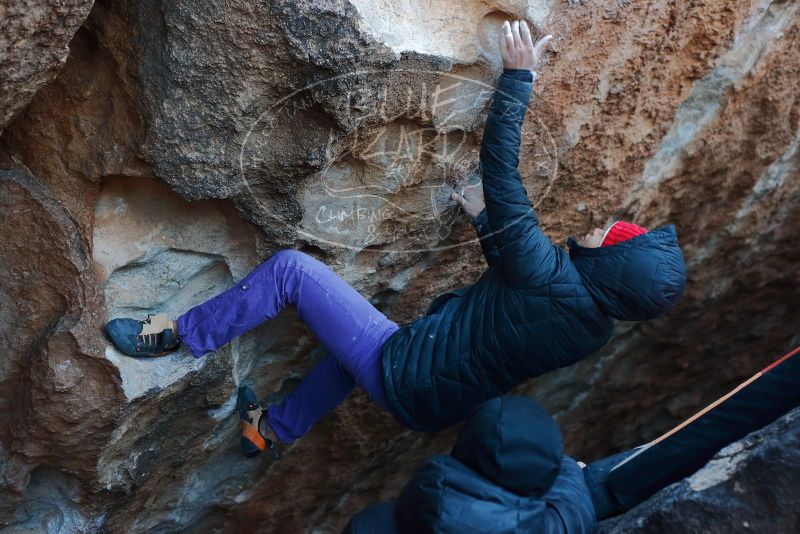 Bouldering in Hueco Tanks on 12/29/2019 with Blue Lizard Climbing and Yoga

Filename: SRM_20191229_1137430.jpg
Aperture: f/3.2
Shutter Speed: 1/250
Body: Canon EOS-1D Mark II
Lens: Canon EF 50mm f/1.8 II