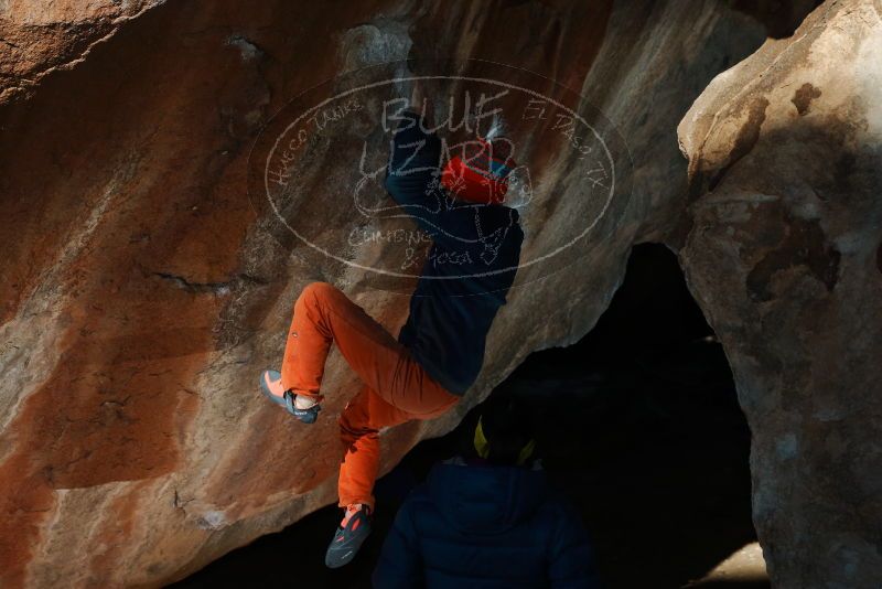 Bouldering in Hueco Tanks on 12/29/2019 with Blue Lizard Climbing and Yoga

Filename: SRM_20191229_1149220.jpg
Aperture: f/8.0
Shutter Speed: 1/250
Body: Canon EOS-1D Mark II
Lens: Canon EF 50mm f/1.8 II