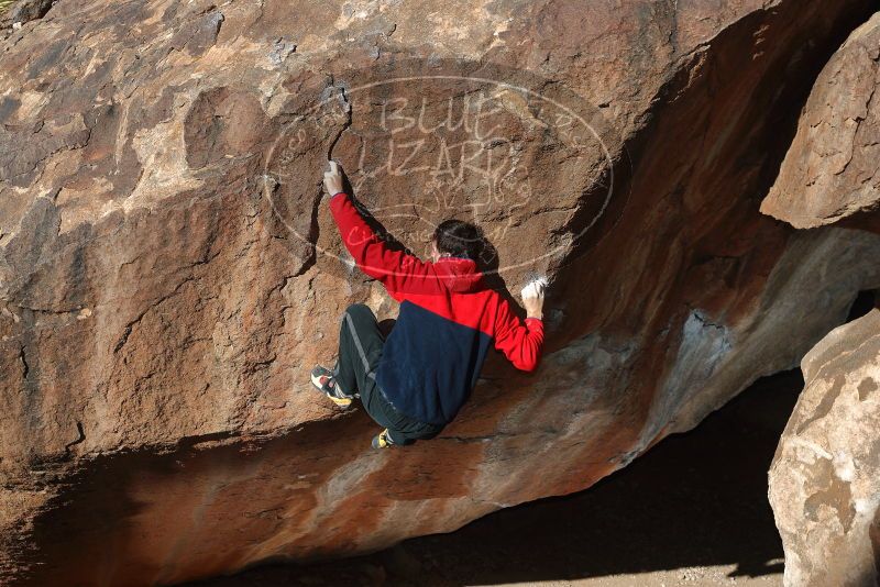 Bouldering in Hueco Tanks on 12/29/2019 with Blue Lizard Climbing and Yoga

Filename: SRM_20191229_1157310.jpg
Aperture: f/5.6
Shutter Speed: 1/250
Body: Canon EOS-1D Mark II
Lens: Canon EF 50mm f/1.8 II