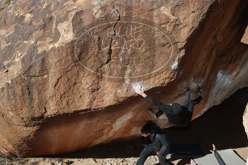 Bouldering in Hueco Tanks on 12/29/2019 with Blue Lizard Climbing and Yoga

Filename: SRM_20191229_1211170.jpg
Aperture: f/5.6
Shutter Speed: 1/250
Body: Canon EOS-1D Mark II
Lens: Canon EF 50mm f/1.8 II