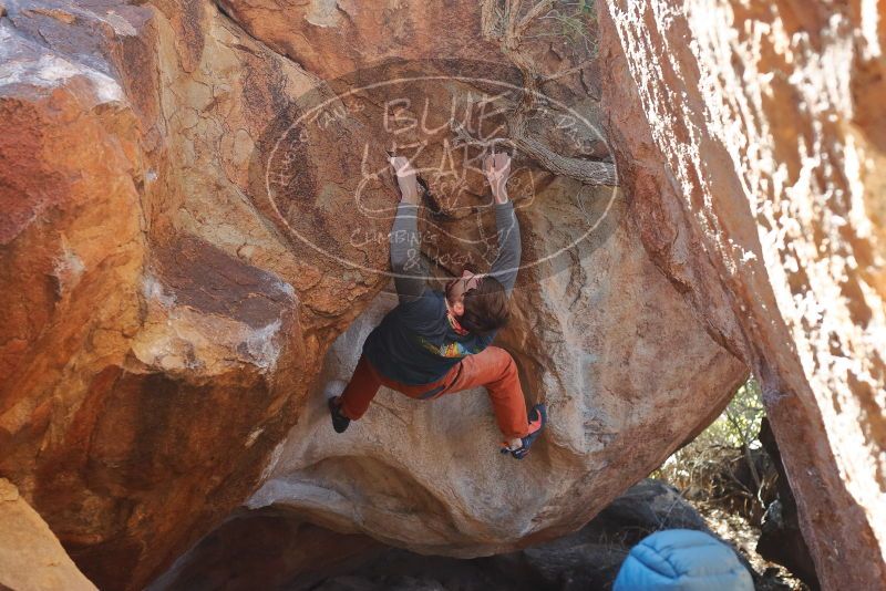 Bouldering in Hueco Tanks on 12/29/2019 with Blue Lizard Climbing and Yoga

Filename: SRM_20191229_1348000.jpg
Aperture: f/4.5
Shutter Speed: 1/320
Body: Canon EOS-1D Mark II
Lens: Canon EF 50mm f/1.8 II