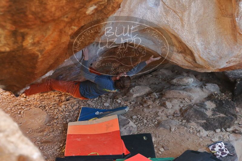 Bouldering in Hueco Tanks on 12/29/2019 with Blue Lizard Climbing and Yoga

Filename: SRM_20191229_1355190.jpg
Aperture: f/3.2
Shutter Speed: 1/320
Body: Canon EOS-1D Mark II
Lens: Canon EF 50mm f/1.8 II