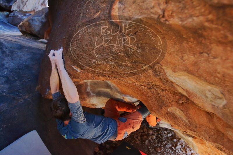 Bouldering in Hueco Tanks on 12/29/2019 with Blue Lizard Climbing and Yoga

Filename: SRM_20191229_1712220.jpg
Aperture: f/3.2
Shutter Speed: 1/160
Body: Canon EOS-1D Mark II
Lens: Canon EF 16-35mm f/2.8 L