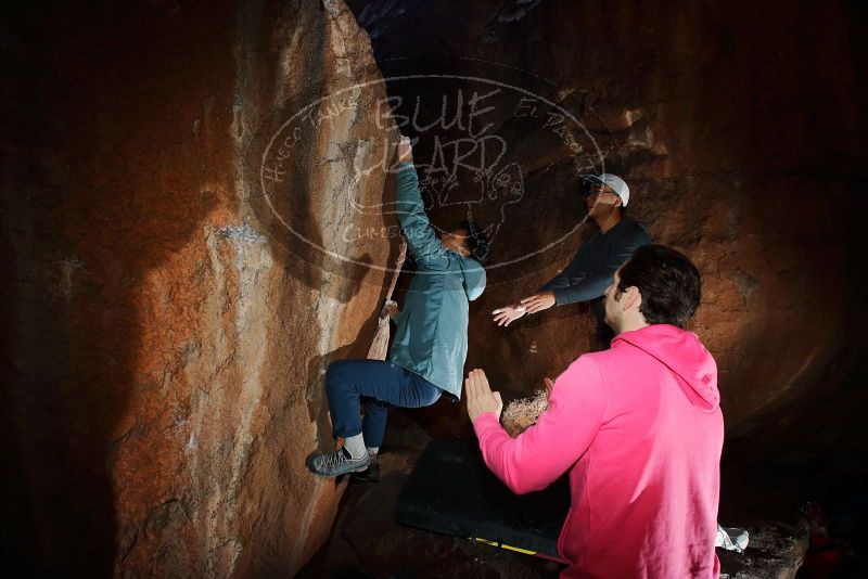 Bouldering in Hueco Tanks on 12/30/2019 with Blue Lizard Climbing and Yoga

Filename: SRM_20191230_1121380.jpg
Aperture: f/6.3
Shutter Speed: 1/250
Body: Canon EOS-1D Mark II
Lens: Canon EF 16-35mm f/2.8 L