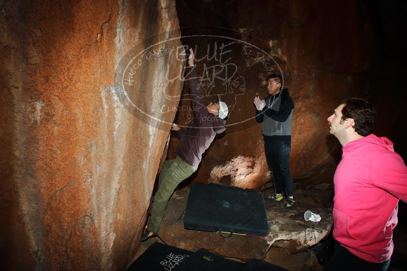 Bouldering in Hueco Tanks on 12/30/2019 with Blue Lizard Climbing and Yoga

Filename: SRM_20191230_1126430.jpg
Aperture: f/6.3
Shutter Speed: 1/250
Body: Canon EOS-1D Mark II
Lens: Canon EF 16-35mm f/2.8 L
