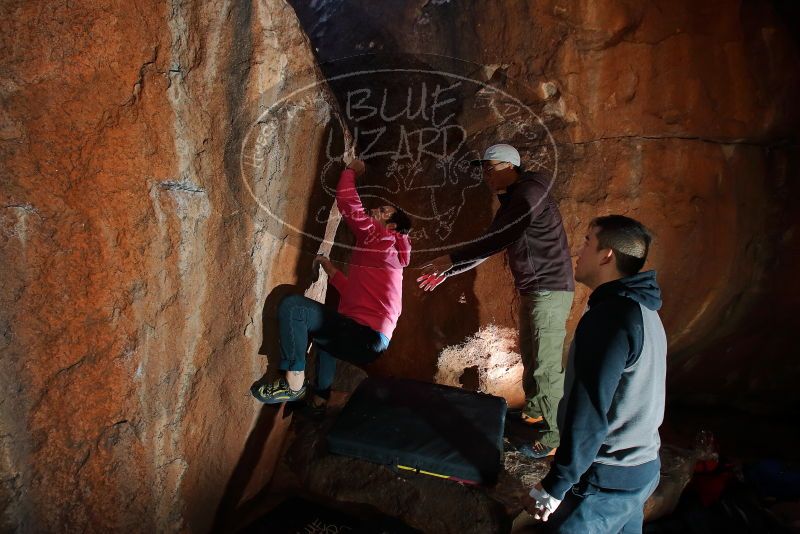 Bouldering in Hueco Tanks on 12/30/2019 with Blue Lizard Climbing and Yoga

Filename: SRM_20191230_1142470.jpg
Aperture: f/5.6
Shutter Speed: 1/250
Body: Canon EOS-1D Mark II
Lens: Canon EF 16-35mm f/2.8 L