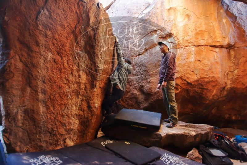 Bouldering in Hueco Tanks on 12/30/2019 with Blue Lizard Climbing and Yoga

Filename: SRM_20191230_1147190.jpg
Aperture: f/2.8
Shutter Speed: 1/160
Body: Canon EOS-1D Mark II
Lens: Canon EF 16-35mm f/2.8 L