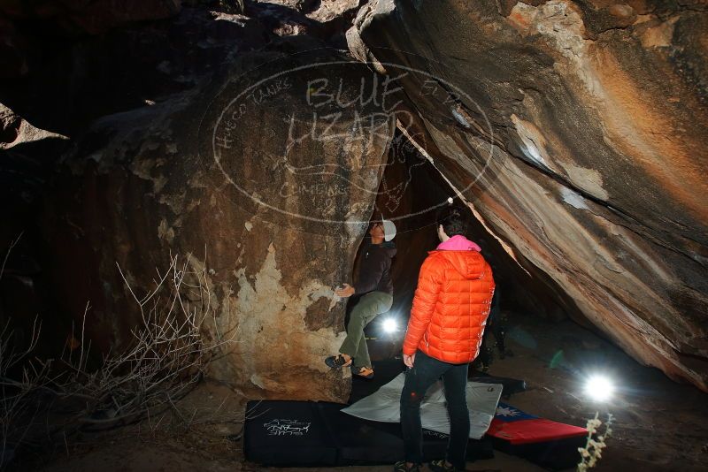 Bouldering in Hueco Tanks on 12/30/2019 with Blue Lizard Climbing and Yoga

Filename: SRM_20191230_1150340.jpg
Aperture: f/5.6
Shutter Speed: 1/250
Body: Canon EOS-1D Mark II
Lens: Canon EF 16-35mm f/2.8 L