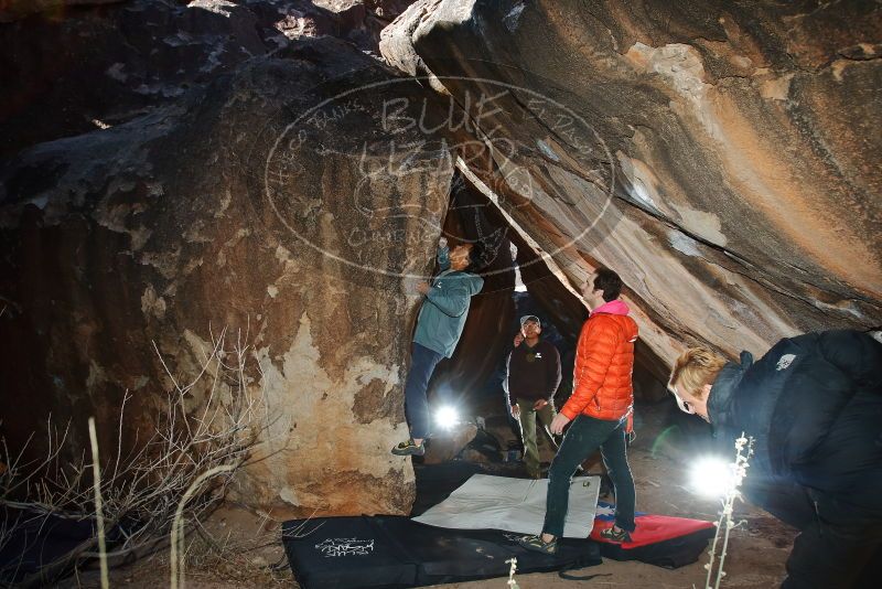 Bouldering in Hueco Tanks on 12/30/2019 with Blue Lizard Climbing and Yoga

Filename: SRM_20191230_1152480.jpg
Aperture: f/5.6
Shutter Speed: 1/250
Body: Canon EOS-1D Mark II
Lens: Canon EF 16-35mm f/2.8 L