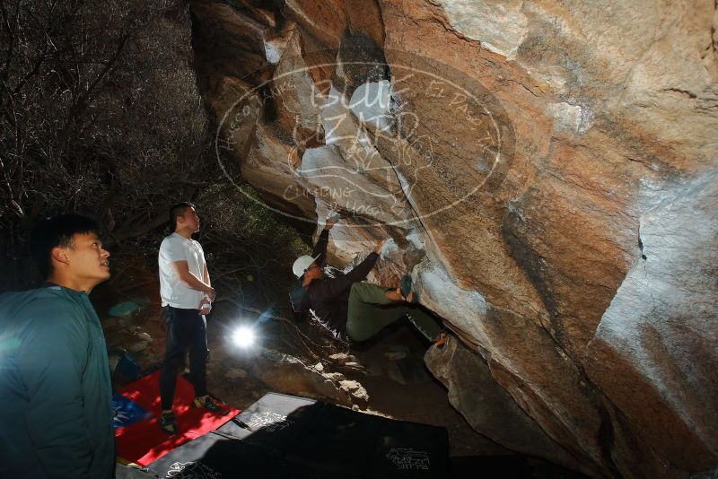 Bouldering in Hueco Tanks on 12/30/2019 with Blue Lizard Climbing and Yoga

Filename: SRM_20191230_1216130.jpg
Aperture: f/8.0
Shutter Speed: 1/250
Body: Canon EOS-1D Mark II
Lens: Canon EF 16-35mm f/2.8 L