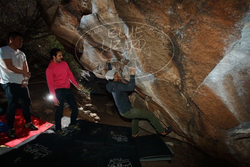 Bouldering in Hueco Tanks on 12/30/2019 with Blue Lizard Climbing and Yoga

Filename: SRM_20191230_1221030.jpg
Aperture: f/8.0
Shutter Speed: 1/250
Body: Canon EOS-1D Mark II
Lens: Canon EF 16-35mm f/2.8 L