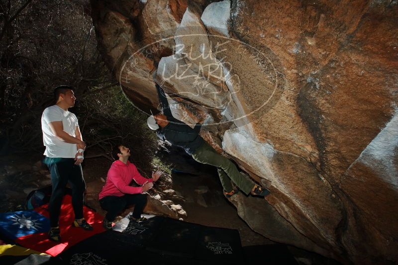 Bouldering in Hueco Tanks on 12/30/2019 with Blue Lizard Climbing and Yoga

Filename: SRM_20191230_1221210.jpg
Aperture: f/8.0
Shutter Speed: 1/250
Body: Canon EOS-1D Mark II
Lens: Canon EF 16-35mm f/2.8 L