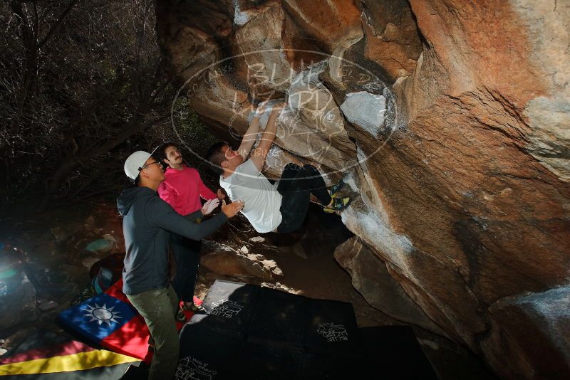 Bouldering in Hueco Tanks on 12/30/2019 with Blue Lizard Climbing and Yoga

Filename: SRM_20191230_1222560.jpg
Aperture: f/8.0
Shutter Speed: 1/250
Body: Canon EOS-1D Mark II
Lens: Canon EF 16-35mm f/2.8 L