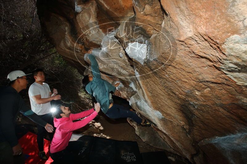 Bouldering in Hueco Tanks on 12/30/2019 with Blue Lizard Climbing and Yoga

Filename: SRM_20191230_1225340.jpg
Aperture: f/8.0
Shutter Speed: 1/250
Body: Canon EOS-1D Mark II
Lens: Canon EF 16-35mm f/2.8 L
