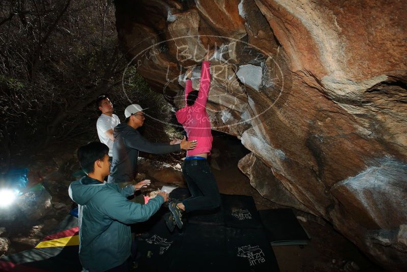 Bouldering in Hueco Tanks on 12/30/2019 with Blue Lizard Climbing and Yoga

Filename: SRM_20191230_1226540.jpg
Aperture: f/8.0
Shutter Speed: 1/250
Body: Canon EOS-1D Mark II
Lens: Canon EF 16-35mm f/2.8 L