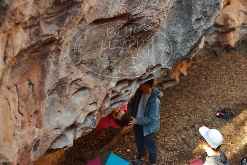 Bouldering in Hueco Tanks on 12/30/2019 with Blue Lizard Climbing and Yoga

Filename: SRM_20191230_1637140.jpg
Aperture: f/3.2
Shutter Speed: 1/250
Body: Canon EOS-1D Mark II
Lens: Canon EF 50mm f/1.8 II