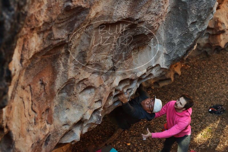 Bouldering in Hueco Tanks on 12/30/2019 with Blue Lizard Climbing and Yoga

Filename: SRM_20191230_1637520.jpg
Aperture: f/3.5
Shutter Speed: 1/250
Body: Canon EOS-1D Mark II
Lens: Canon EF 50mm f/1.8 II