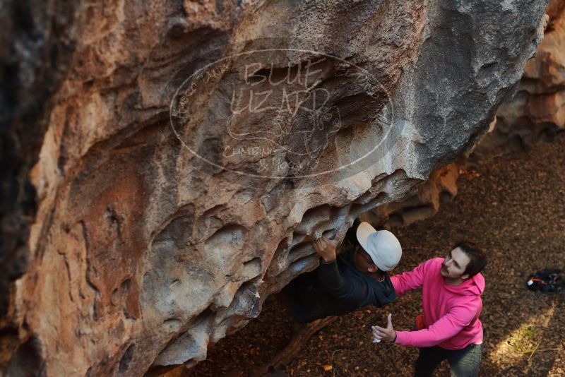 Bouldering in Hueco Tanks on 12/30/2019 with Blue Lizard Climbing and Yoga

Filename: SRM_20191230_1637521.jpg
Aperture: f/3.5
Shutter Speed: 1/250
Body: Canon EOS-1D Mark II
Lens: Canon EF 50mm f/1.8 II