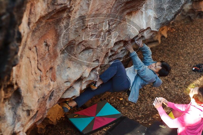 Bouldering in Hueco Tanks on 12/30/2019 with Blue Lizard Climbing and Yoga

Filename: SRM_20191230_1639110.jpg
Aperture: f/3.2
Shutter Speed: 1/250
Body: Canon EOS-1D Mark II
Lens: Canon EF 50mm f/1.8 II