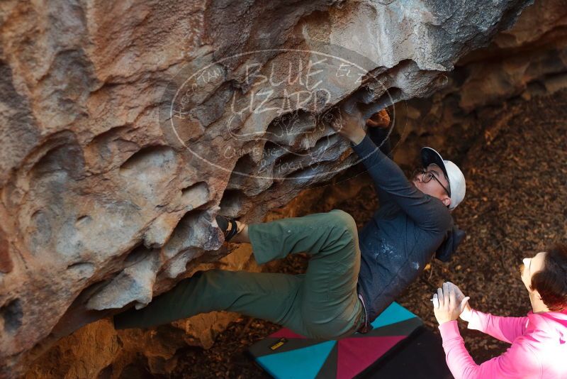 Bouldering in Hueco Tanks on 12/30/2019 with Blue Lizard Climbing and Yoga

Filename: SRM_20191230_1644530.jpg
Aperture: f/3.2
Shutter Speed: 1/200
Body: Canon EOS-1D Mark II
Lens: Canon EF 50mm f/1.8 II