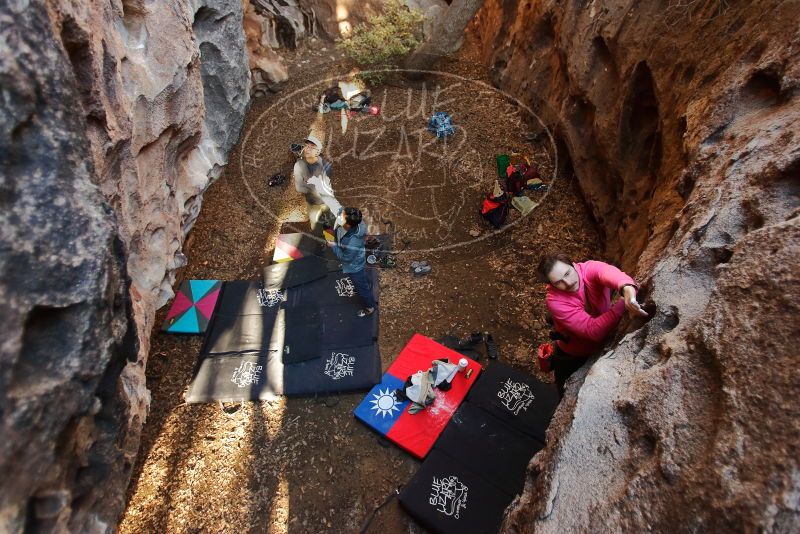 Bouldering in Hueco Tanks on 12/30/2019 with Blue Lizard Climbing and Yoga

Filename: SRM_20191230_1646220.jpg
Aperture: f/2.8
Shutter Speed: 1/200
Body: Canon EOS-1D Mark II
Lens: Canon EF 16-35mm f/2.8 L