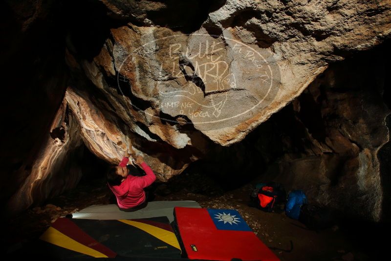 Bouldering in Hueco Tanks on 12/30/2019 with Blue Lizard Climbing and Yoga

Filename: SRM_20191230_1720120.jpg
Aperture: f/8.0
Shutter Speed: 1/250
Body: Canon EOS-1D Mark II
Lens: Canon EF 16-35mm f/2.8 L