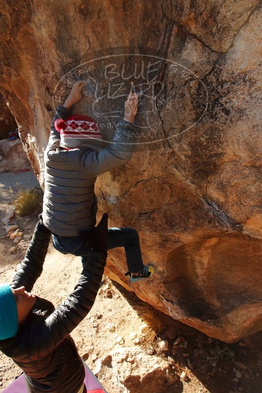 Bouldering in Hueco Tanks on 12/31/2019 with Blue Lizard Climbing and Yoga

Filename: SRM_20191231_1044430.jpg
Aperture: f/10.0
Shutter Speed: 1/320
Body: Canon EOS-1D Mark II
Lens: Canon EF 16-35mm f/2.8 L