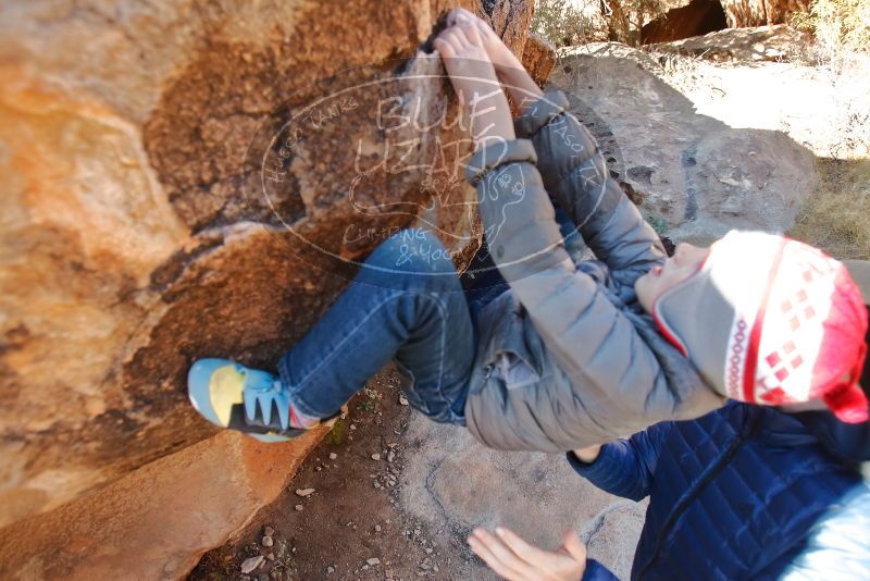 Bouldering in Hueco Tanks on 12/31/2019 with Blue Lizard Climbing and Yoga

Filename: SRM_20191231_1111160.jpg
Aperture: f/3.5
Shutter Speed: 1/320
Body: Canon EOS-1D Mark II
Lens: Canon EF 16-35mm f/2.8 L