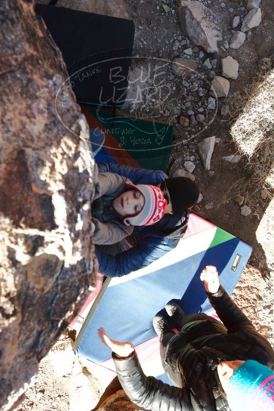 Bouldering in Hueco Tanks on 12/31/2019 with Blue Lizard Climbing and Yoga

Filename: SRM_20191231_1115060.jpg
Aperture: f/5.6
Shutter Speed: 1/320
Body: Canon EOS-1D Mark II
Lens: Canon EF 16-35mm f/2.8 L