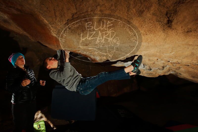 Bouldering in Hueco Tanks on 12/31/2019 with Blue Lizard Climbing and Yoga

Filename: SRM_20191231_1209070.jpg
Aperture: f/8.0
Shutter Speed: 1/250
Body: Canon EOS-1D Mark II
Lens: Canon EF 16-35mm f/2.8 L