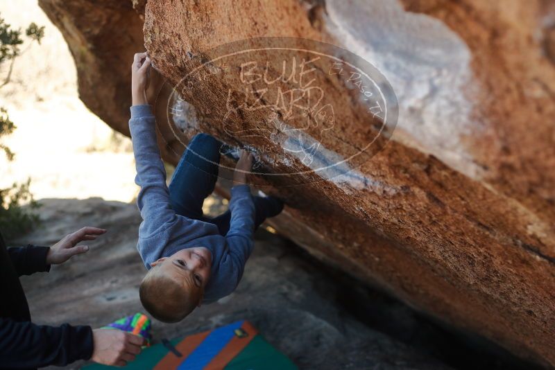 Bouldering in Hueco Tanks on 12/31/2019 with Blue Lizard Climbing and Yoga

Filename: SRM_20191231_1418080.jpg
Aperture: f/2.8
Shutter Speed: 1/400
Body: Canon EOS-1D Mark II
Lens: Canon EF 50mm f/1.8 II