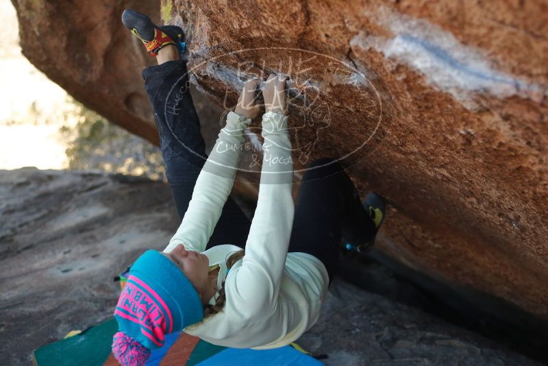 Bouldering in Hueco Tanks on 12/31/2019 with Blue Lizard Climbing and Yoga

Filename: SRM_20191231_1433270.jpg
Aperture: f/2.8
Shutter Speed: 1/500
Body: Canon EOS-1D Mark II
Lens: Canon EF 50mm f/1.8 II