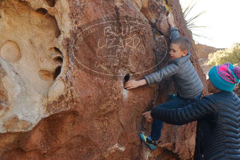 Bouldering in Hueco Tanks on 12/31/2019 with Blue Lizard Climbing and Yoga

Filename: SRM_20191231_1508550.jpg
Aperture: f/6.3
Shutter Speed: 1/250
Body: Canon EOS-1D Mark II
Lens: Canon EF 50mm f/1.8 II