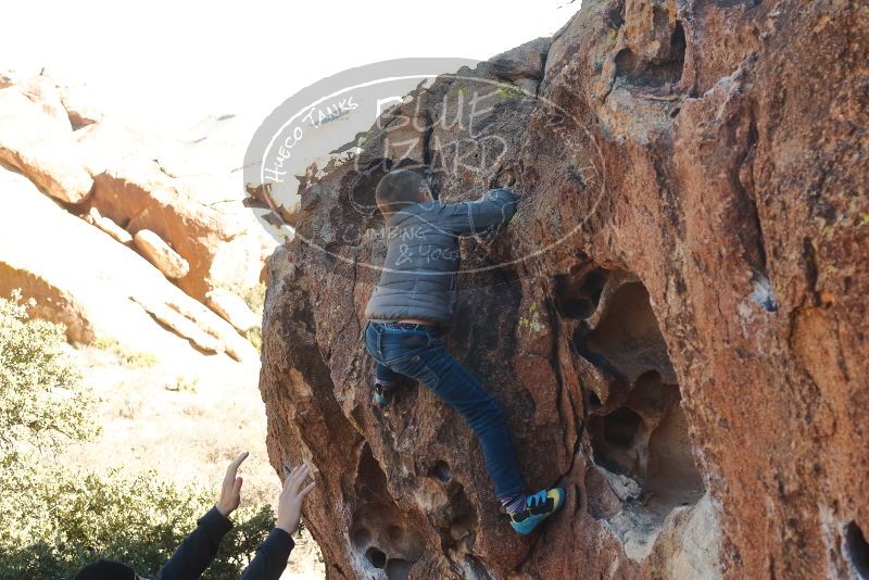 Bouldering in Hueco Tanks on 12/31/2019 with Blue Lizard Climbing and Yoga

Filename: SRM_20191231_1510150.jpg
Aperture: f/5.6
Shutter Speed: 1/250
Body: Canon EOS-1D Mark II
Lens: Canon EF 50mm f/1.8 II