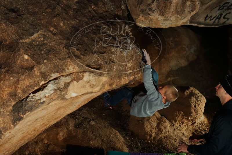 Bouldering in Hueco Tanks on 12/31/2019 with Blue Lizard Climbing and Yoga

Filename: SRM_20191231_1726430.jpg
Aperture: f/5.6
Shutter Speed: 1/250
Body: Canon EOS-1D Mark II
Lens: Canon EF 50mm f/1.8 II