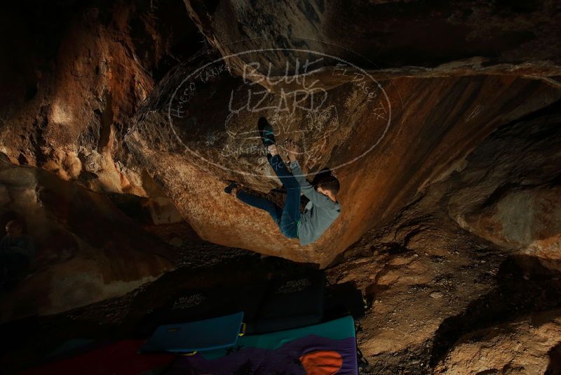 Bouldering in Hueco Tanks on 12/31/2019 with Blue Lizard Climbing and Yoga

Filename: SRM_20191231_1733150.jpg
Aperture: f/5.6
Shutter Speed: 1/250
Body: Canon EOS-1D Mark II
Lens: Canon EF 16-35mm f/2.8 L