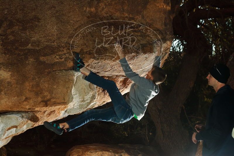 Bouldering in Hueco Tanks on 12/31/2019 with Blue Lizard Climbing and Yoga

Filename: SRM_20191231_1742590.jpg
Aperture: f/5.6
Shutter Speed: 1/250
Body: Canon EOS-1D Mark II
Lens: Canon EF 50mm f/1.8 II