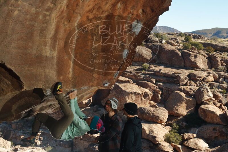 Bouldering in Hueco Tanks on 01/01/2020 with Blue Lizard Climbing and Yoga

Filename: SRM_20200101_1143400.jpg
Aperture: f/8.0
Shutter Speed: 1/250
Body: Canon EOS-1D Mark II
Lens: Canon EF 50mm f/1.8 II