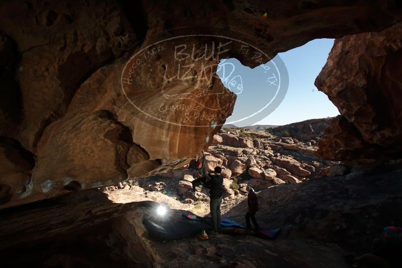 Bouldering in Hueco Tanks on 01/01/2020 with Blue Lizard Climbing and Yoga

Filename: SRM_20200101_1149450.jpg
Aperture: f/8.0
Shutter Speed: 1/250
Body: Canon EOS-1D Mark II
Lens: Canon EF 16-35mm f/2.8 L