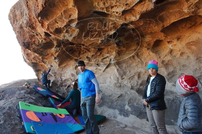 Bouldering in Hueco Tanks on 01/01/2020 with Blue Lizard Climbing and Yoga

Filename: SRM_20200101_1455380.jpg
Aperture: f/5.6
Shutter Speed: 1/250
Body: Canon EOS-1D Mark II
Lens: Canon EF 16-35mm f/2.8 L