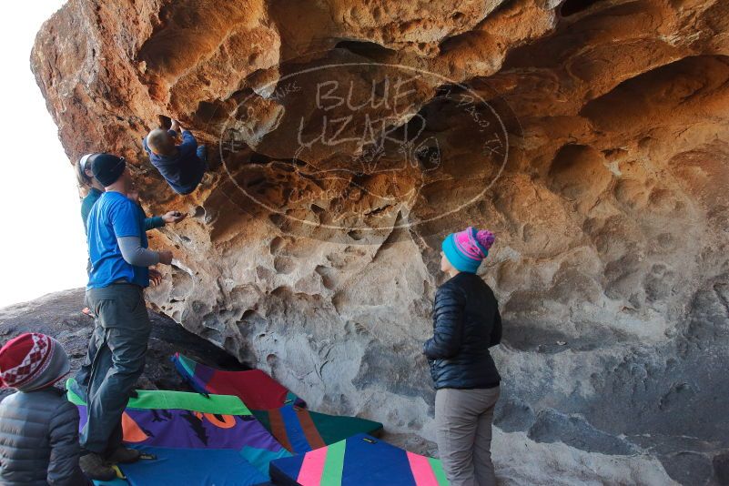 Bouldering in Hueco Tanks on 01/01/2020 with Blue Lizard Climbing and Yoga

Filename: SRM_20200101_1456380.jpg
Aperture: f/5.6
Shutter Speed: 1/250
Body: Canon EOS-1D Mark II
Lens: Canon EF 16-35mm f/2.8 L
