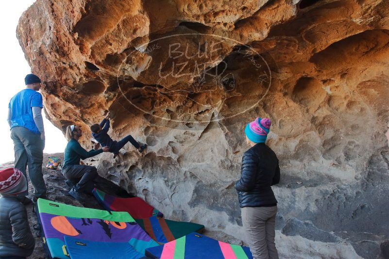 Bouldering in Hueco Tanks on 01/01/2020 with Blue Lizard Climbing and Yoga

Filename: SRM_20200101_1457520.jpg
Aperture: f/5.6
Shutter Speed: 1/250
Body: Canon EOS-1D Mark II
Lens: Canon EF 16-35mm f/2.8 L