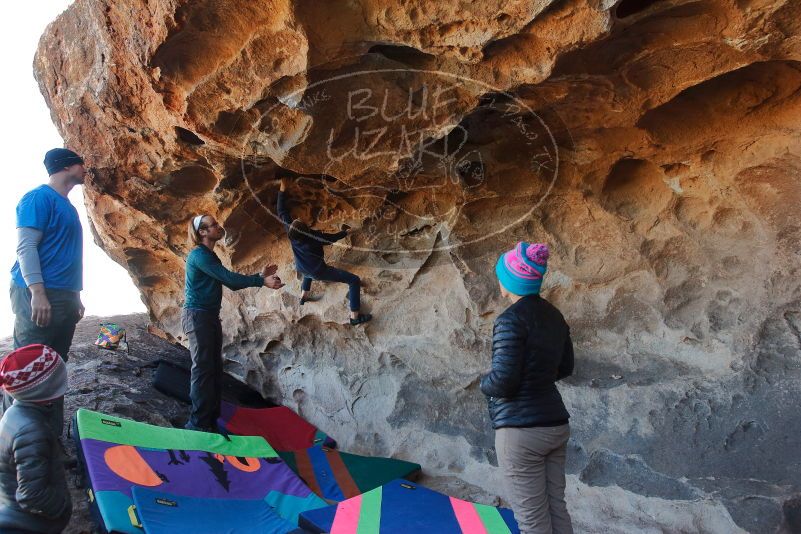 Bouldering in Hueco Tanks on 01/01/2020 with Blue Lizard Climbing and Yoga

Filename: SRM_20200101_1458010.jpg
Aperture: f/5.6
Shutter Speed: 1/250
Body: Canon EOS-1D Mark II
Lens: Canon EF 16-35mm f/2.8 L