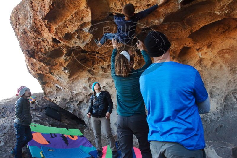 Bouldering in Hueco Tanks on 01/01/2020 with Blue Lizard Climbing and Yoga

Filename: SRM_20200101_1459150.jpg
Aperture: f/5.6
Shutter Speed: 1/250
Body: Canon EOS-1D Mark II
Lens: Canon EF 16-35mm f/2.8 L