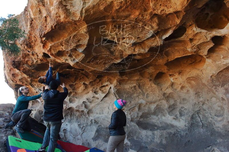 Bouldering in Hueco Tanks on 01/01/2020 with Blue Lizard Climbing and Yoga

Filename: SRM_20200101_1521110.jpg
Aperture: f/5.6
Shutter Speed: 1/250
Body: Canon EOS-1D Mark II
Lens: Canon EF 16-35mm f/2.8 L