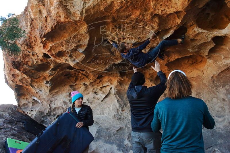 Bouldering in Hueco Tanks on 01/01/2020 with Blue Lizard Climbing and Yoga

Filename: SRM_20200101_1521531.jpg
Aperture: f/5.6
Shutter Speed: 1/250
Body: Canon EOS-1D Mark II
Lens: Canon EF 16-35mm f/2.8 L