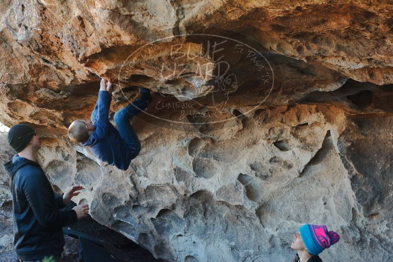 Bouldering in Hueco Tanks on 01/01/2020 with Blue Lizard Climbing and Yoga

Filename: SRM_20200101_1544220.jpg
Aperture: f/3.5
Shutter Speed: 1/250
Body: Canon EOS-1D Mark II
Lens: Canon EF 50mm f/1.8 II