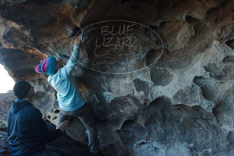 Bouldering in Hueco Tanks on 01/01/2020 with Blue Lizard Climbing and Yoga

Filename: SRM_20200101_1558200.jpg
Aperture: f/6.3
Shutter Speed: 1/250
Body: Canon EOS-1D Mark II
Lens: Canon EF 50mm f/1.8 II