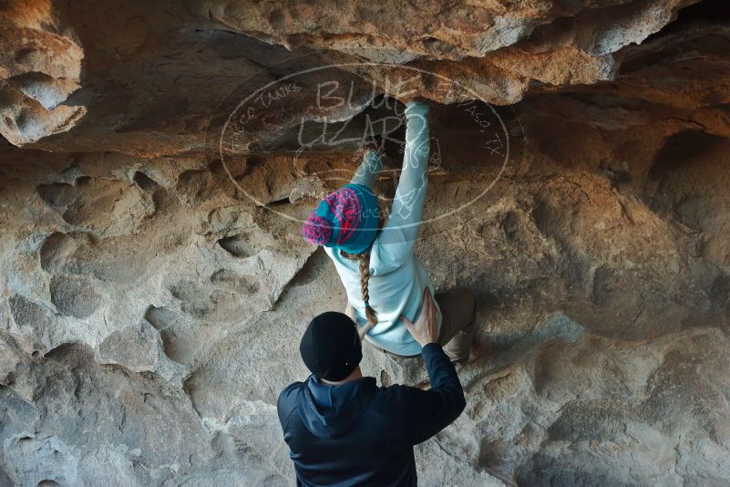 Bouldering in Hueco Tanks on 01/01/2020 with Blue Lizard Climbing and Yoga

Filename: SRM_20200101_1606160.jpg
Aperture: f/4.0
Shutter Speed: 1/250
Body: Canon EOS-1D Mark II
Lens: Canon EF 50mm f/1.8 II