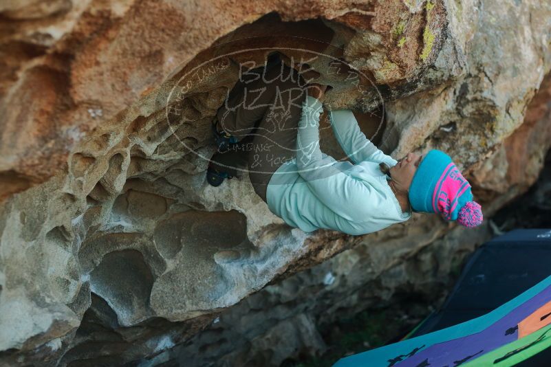 Bouldering in Hueco Tanks on 01/01/2020 with Blue Lizard Climbing and Yoga

Filename: SRM_20200101_1629130.jpg
Aperture: f/2.8
Shutter Speed: 1/320
Body: Canon EOS-1D Mark II
Lens: Canon EF 50mm f/1.8 II